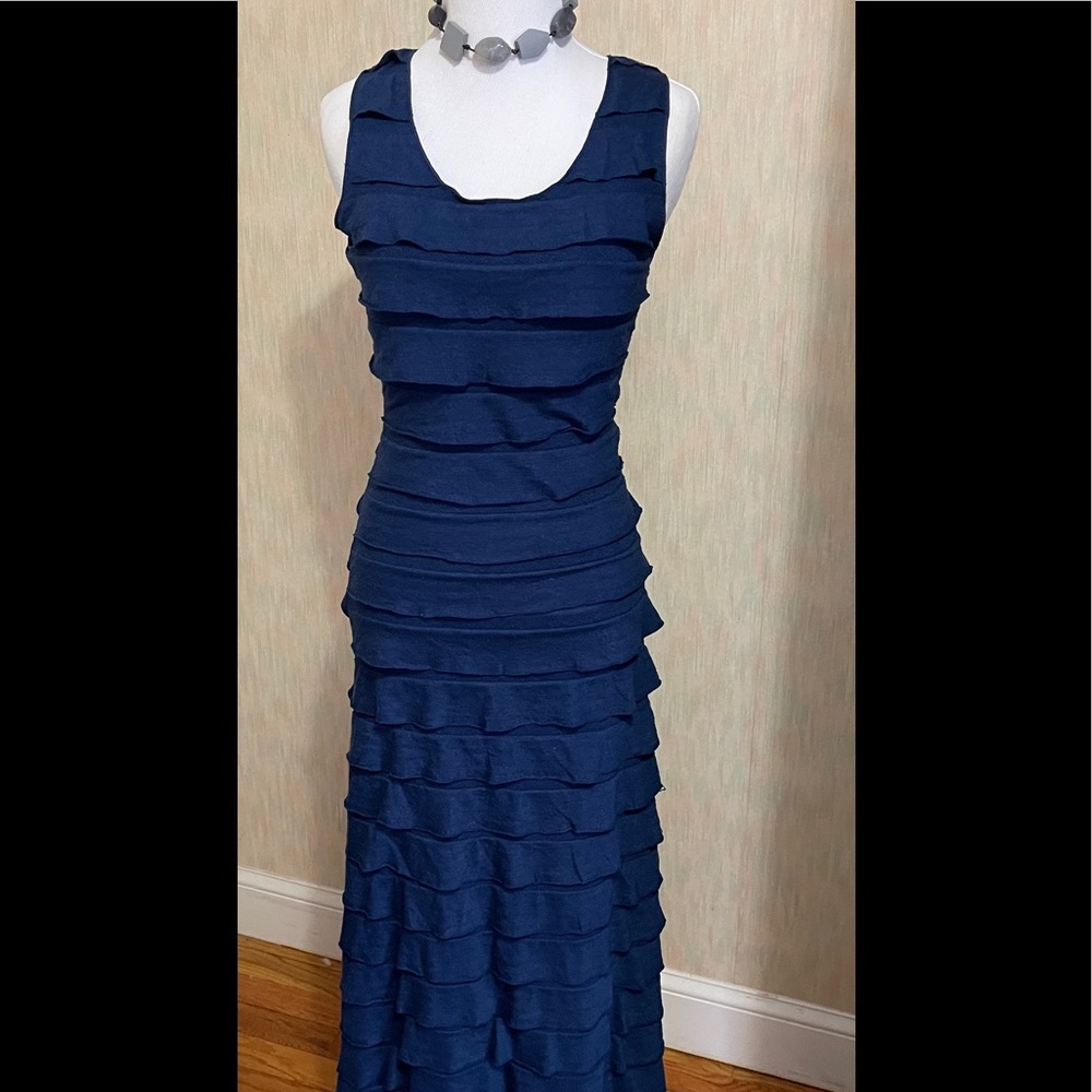 Navy blue maxi dress